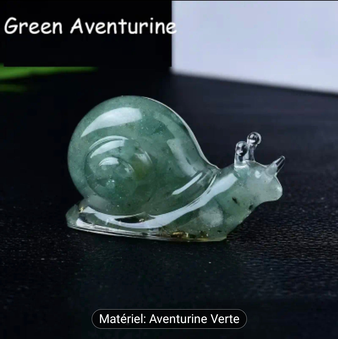 Escargot ( Résine Epoxy / pierre naturelle )