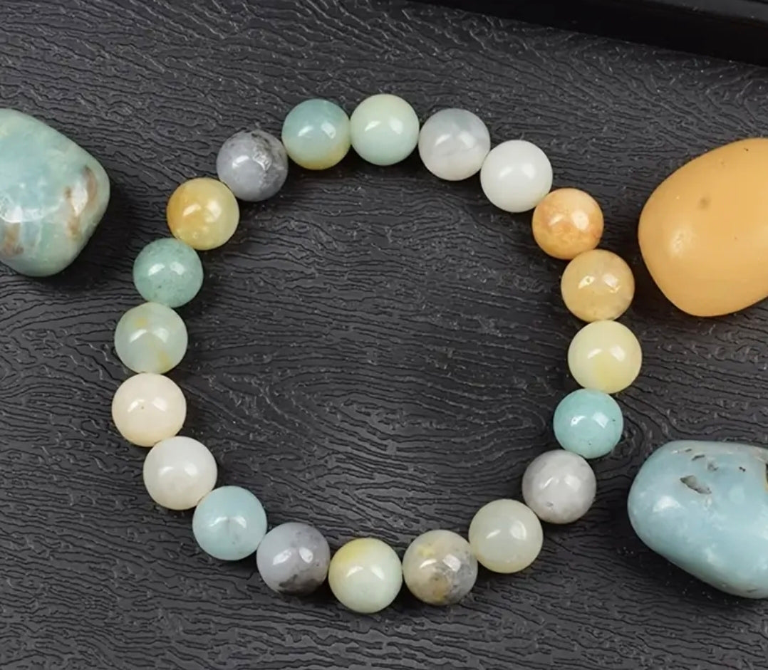 Bracelet en pierre naturelle ( Amazonite )