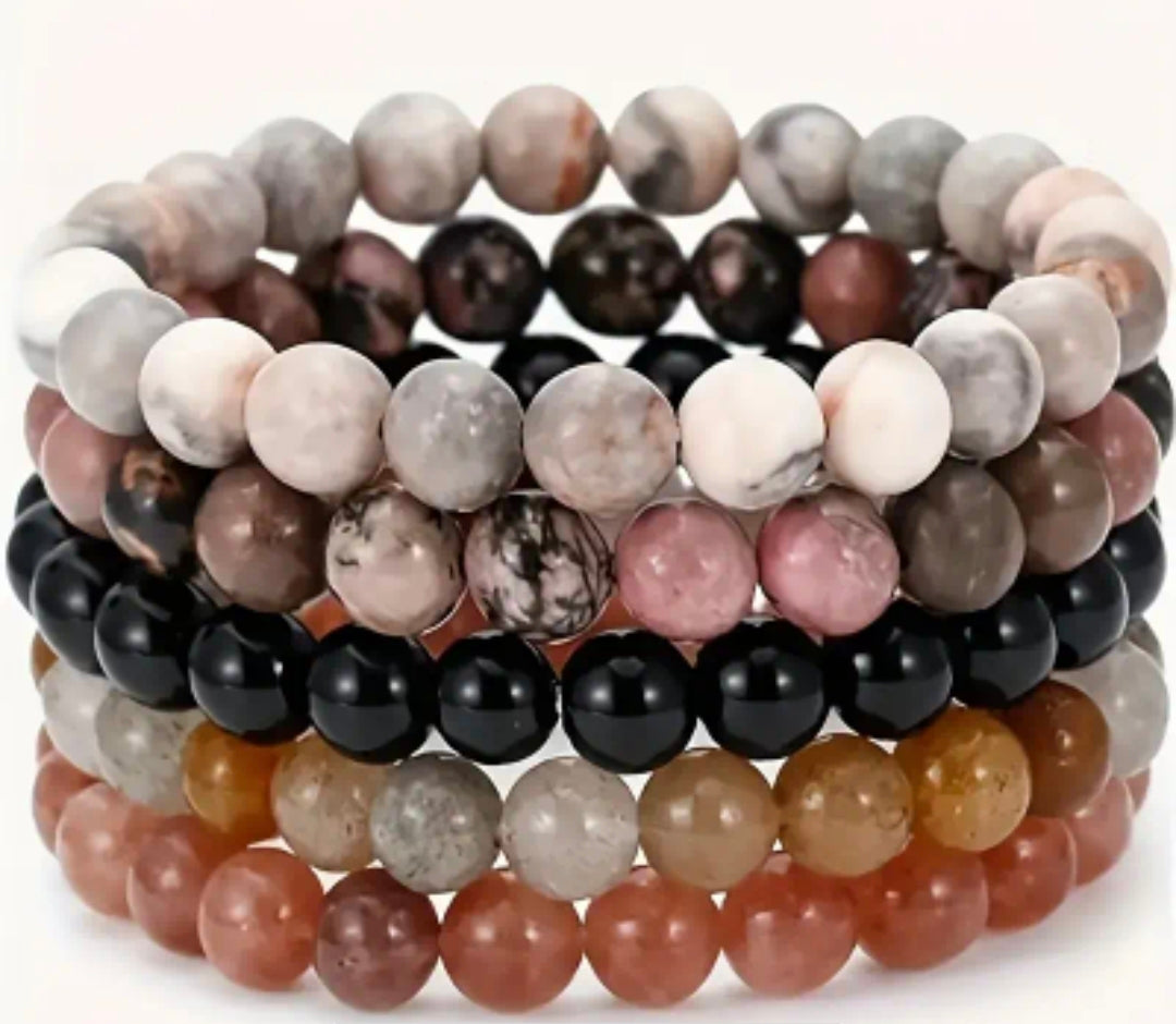 Bracelet en pierre naturelle ( lot de 5 bracelets )