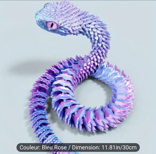 Impression 3D ( serpent ) 30 cm