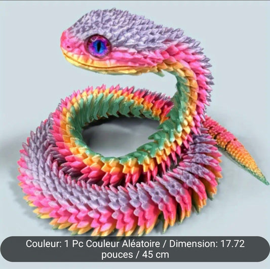 Impression 3D ( serpent 45 cm )
