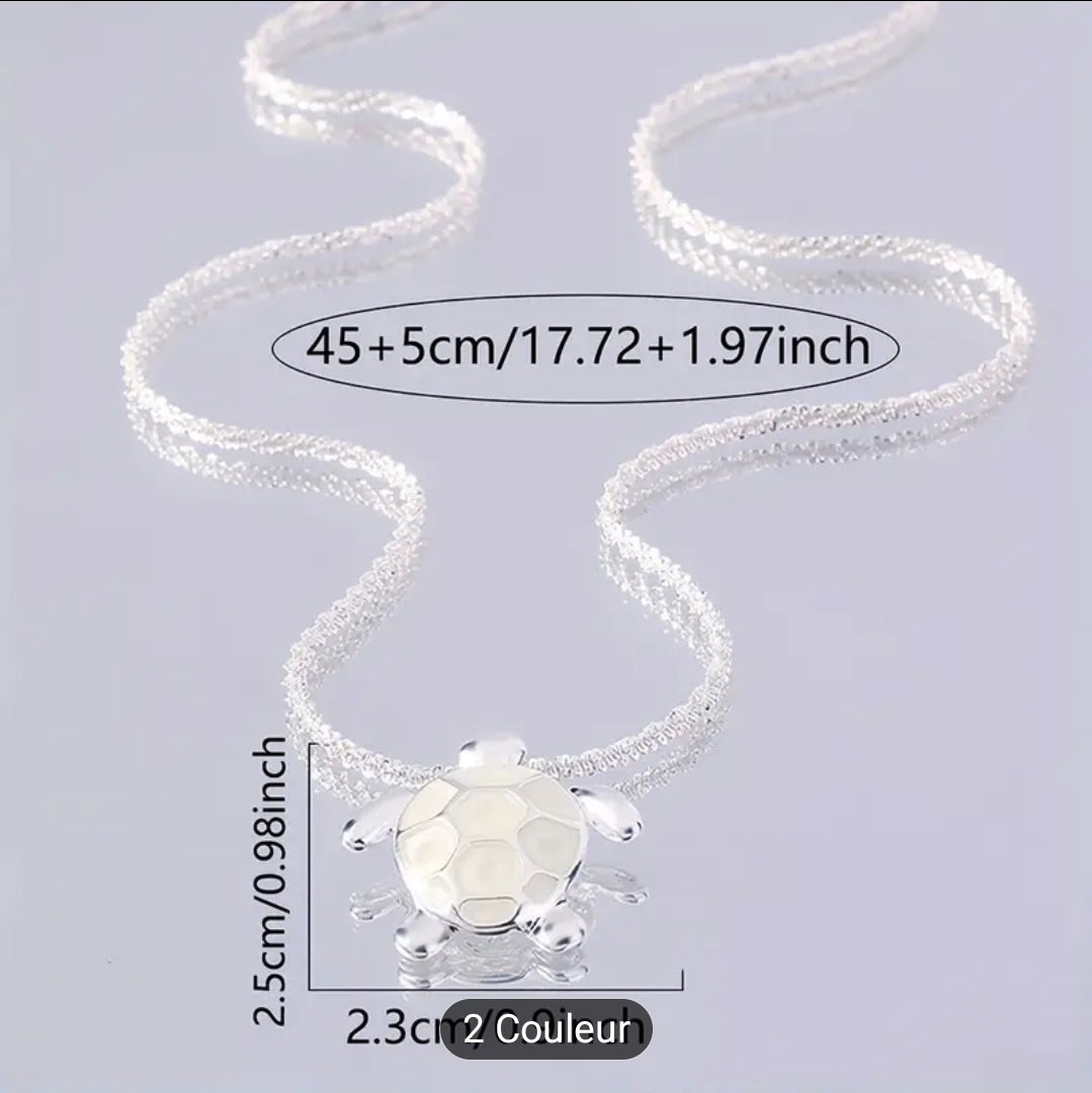 Collier ( Tortue Phosphorescent )