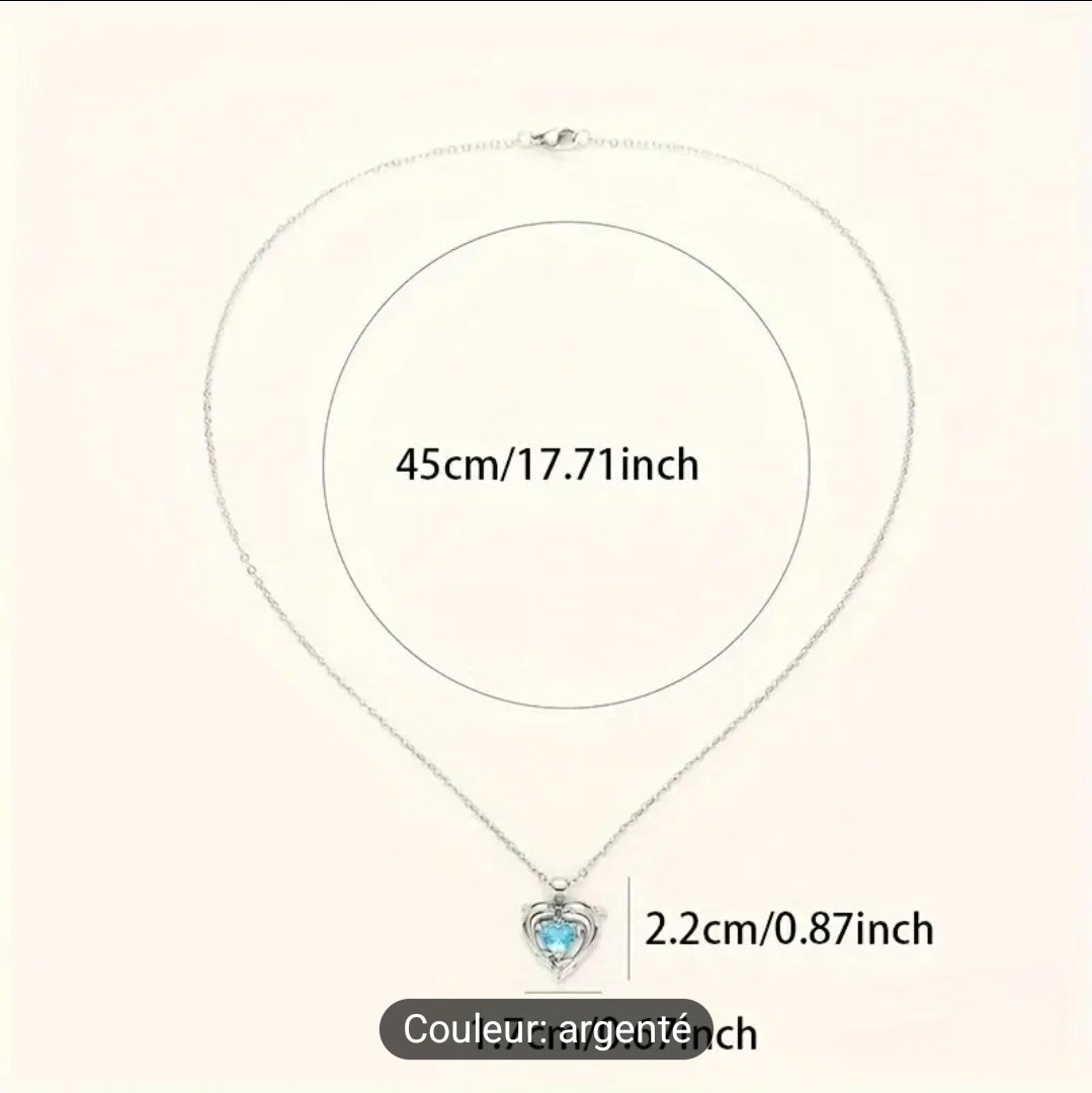 Collier ( Dauphin et cœur )