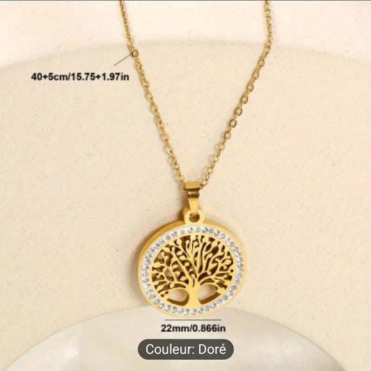 Collier ( Arbre de Vie, rond )