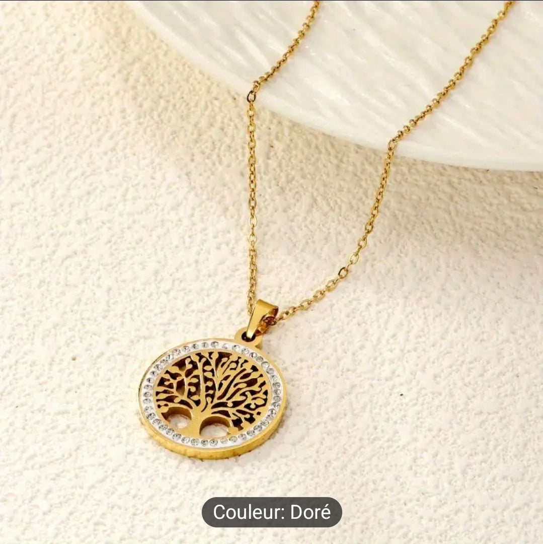 Collier ( Arbre de Vie, rond )