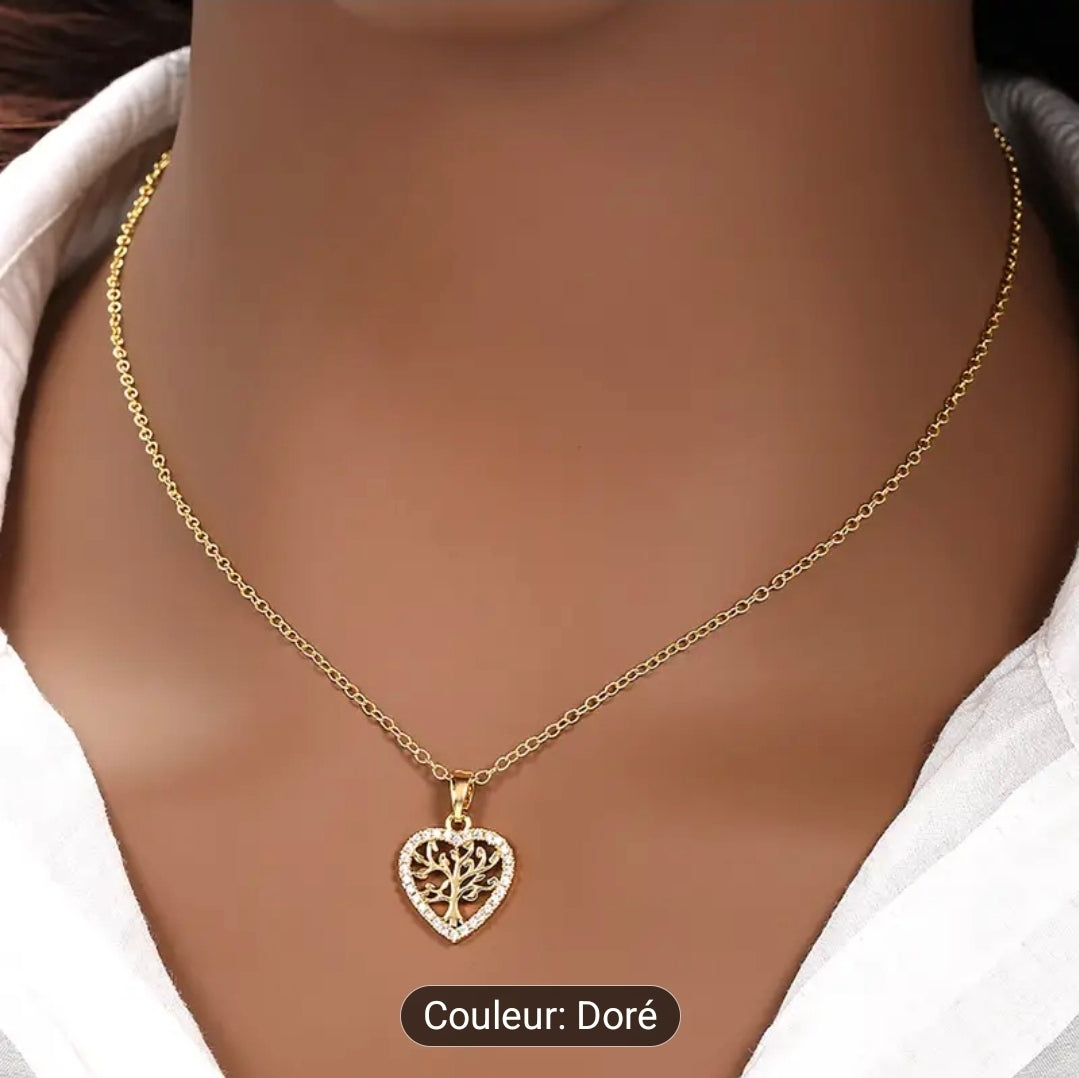 Collier ( Arbre de Vie, coeur )