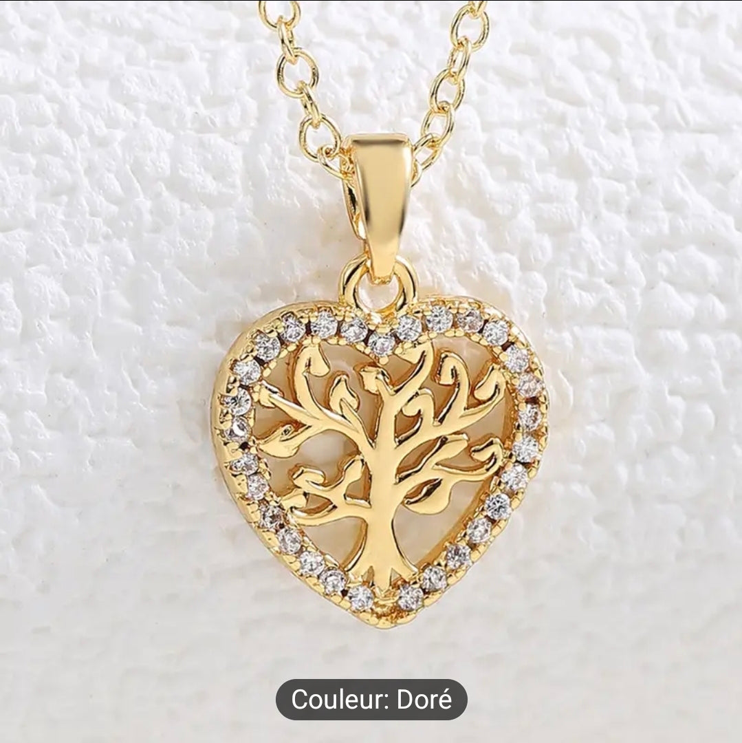 Collier ( Arbre de Vie, coeur )