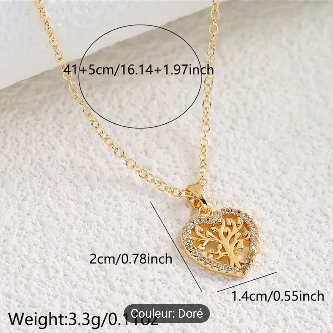 Collier ( Arbre de Vie, coeur )