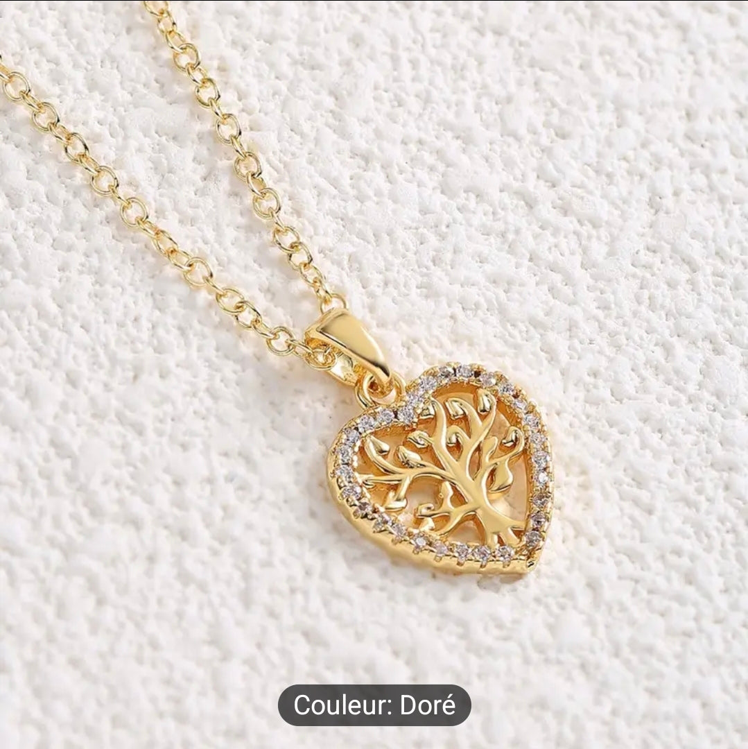 Collier ( Arbre de Vie, coeur )