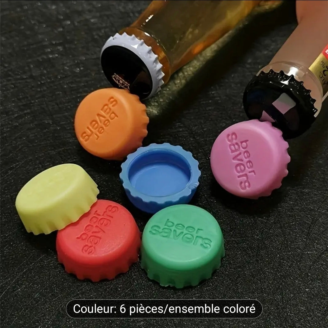 Bouchons ( silicone réutilisable ) 6 pièces