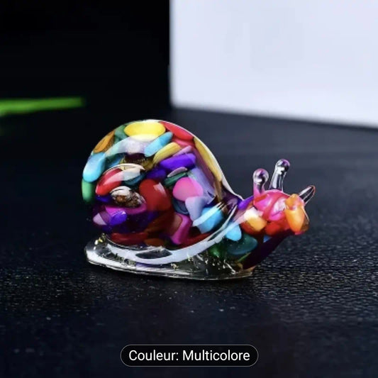 Escargot ( Résine Epoxy / pierre naturelle )