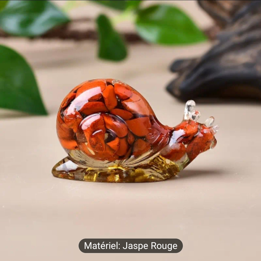 Escargot ( Résine Epoxy / pierre naturelle )