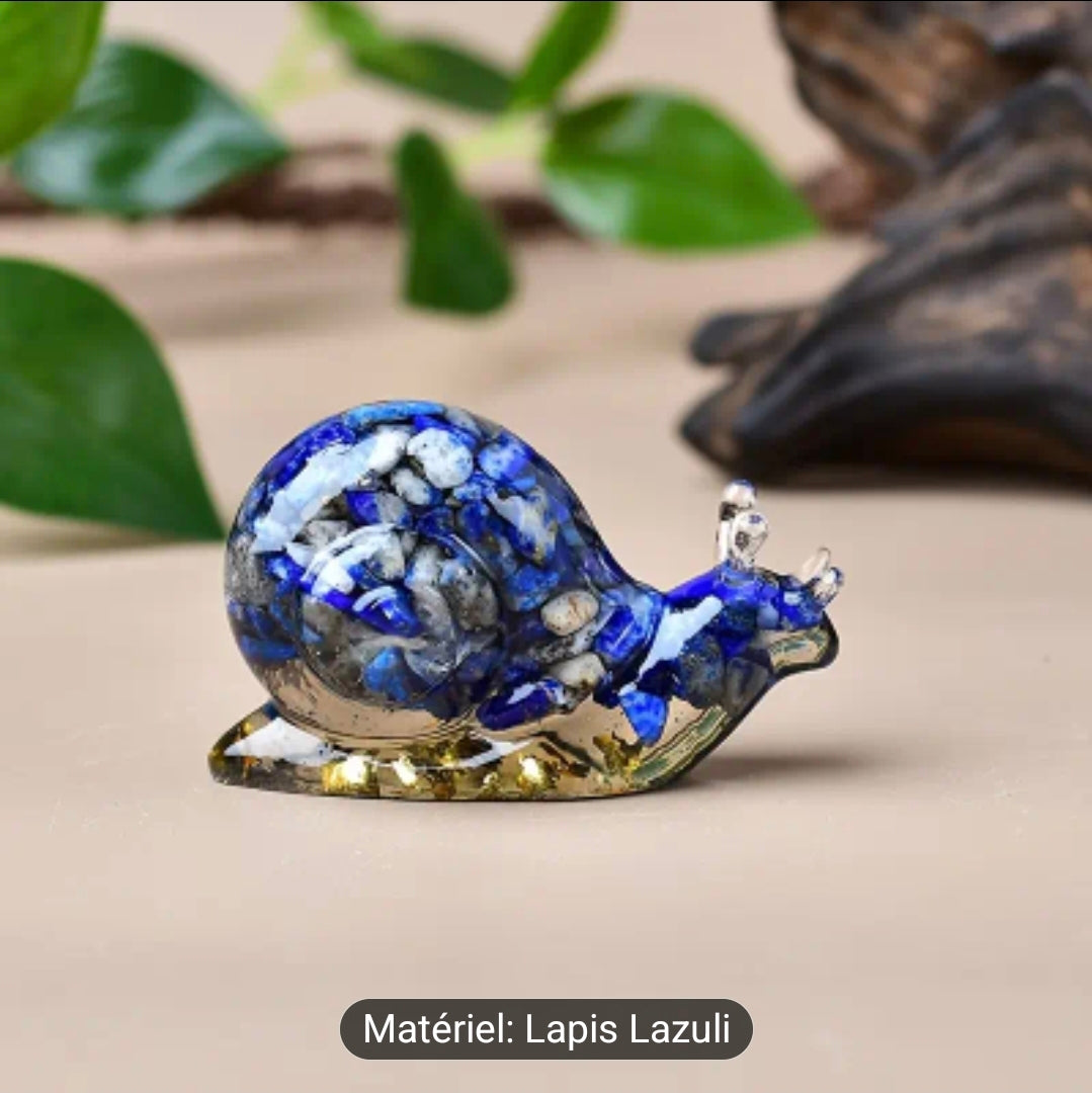 Escargot ( Résine Epoxy / pierre naturelle )