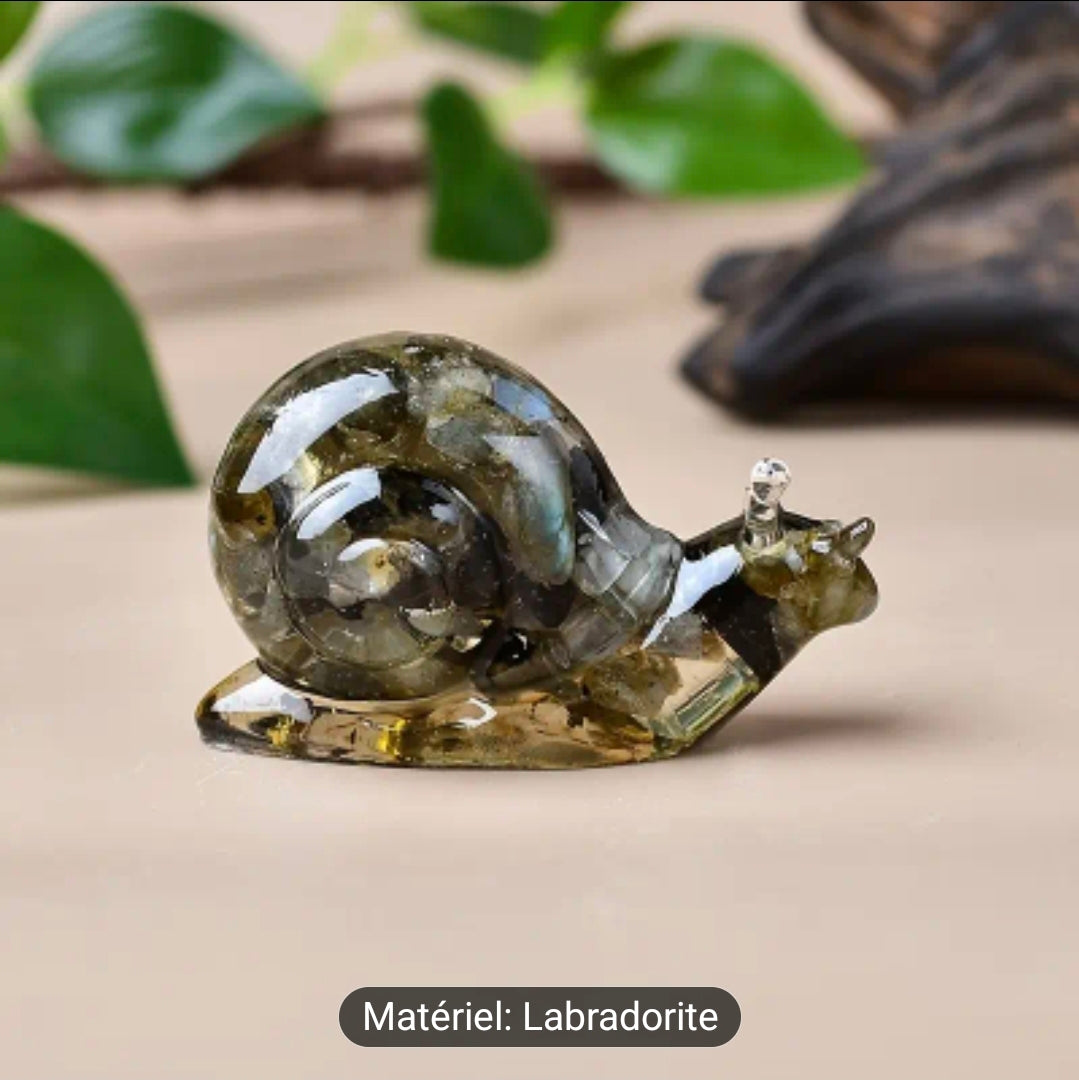 Escargot ( Résine Epoxy / pierre naturelle )