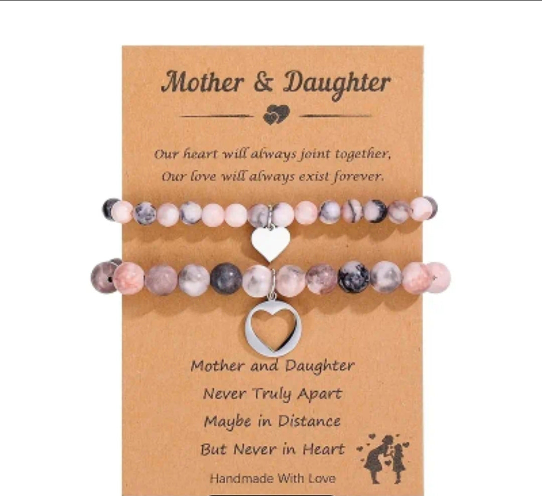 Bracelets mère/fille (coeur)