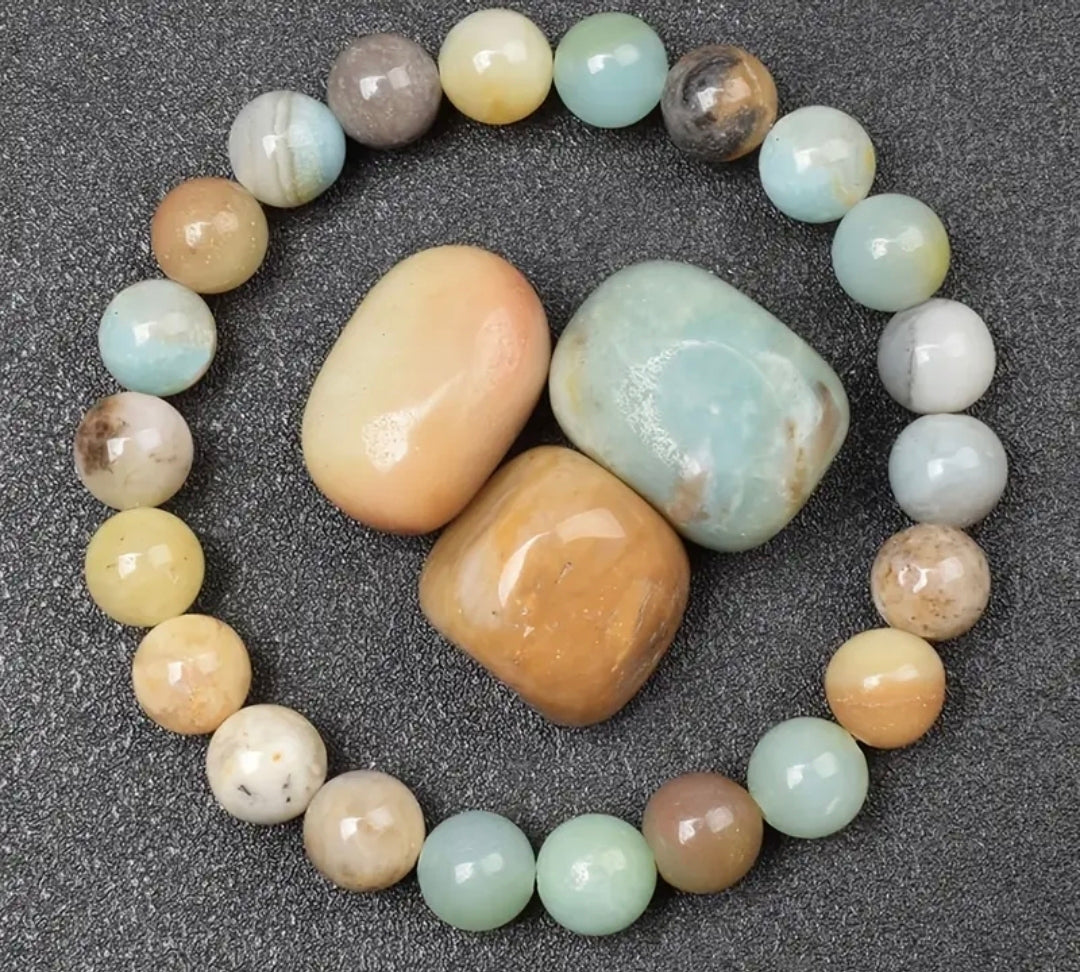 Bracelet en pierre naturelle ( Amazonite )