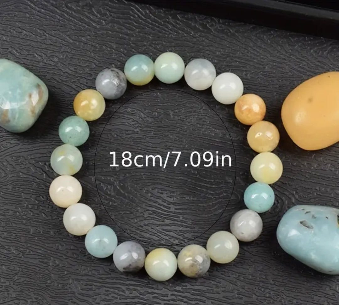 Bracelet en pierre naturelle ( Amazonite )