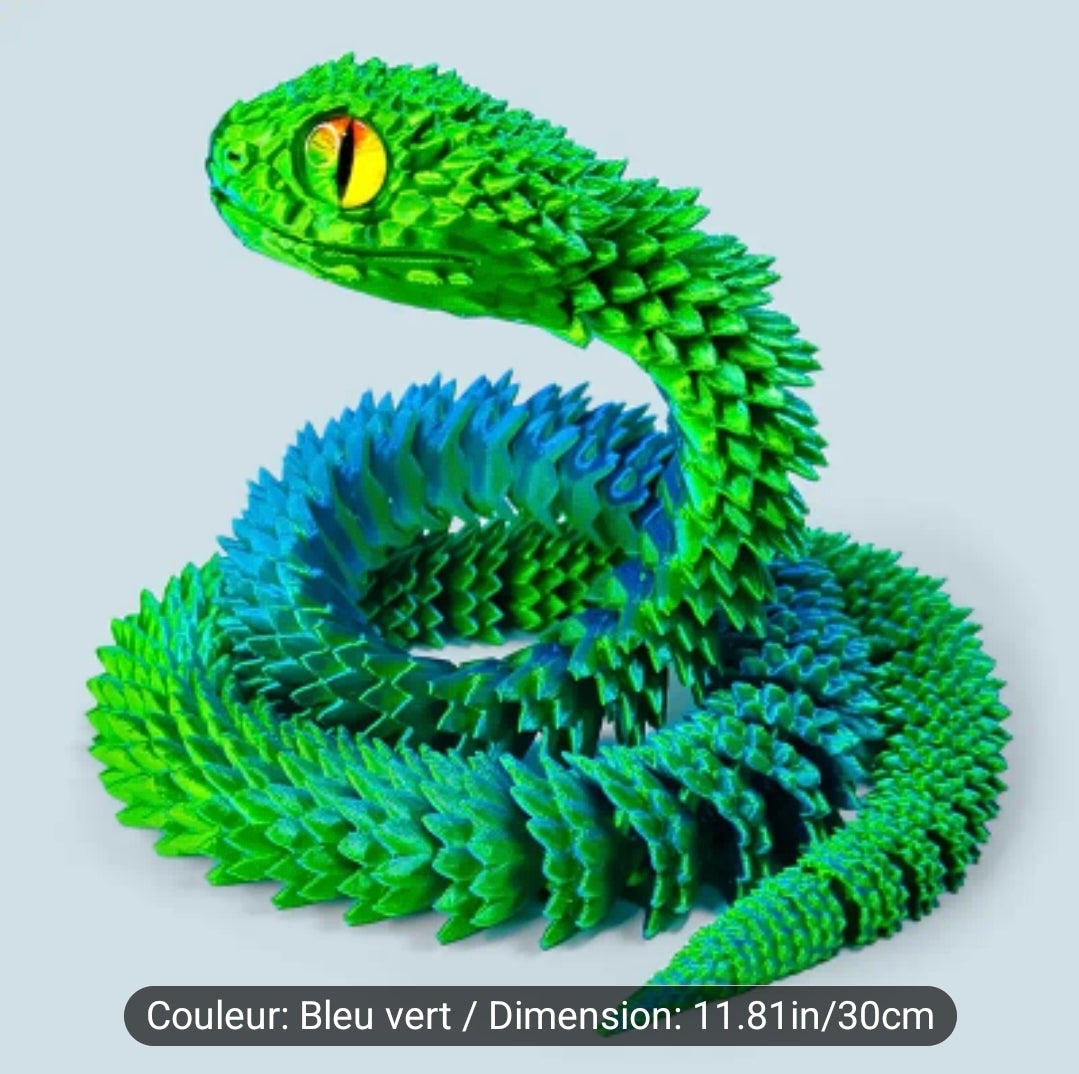 Impression 3D ( serpent ) 30 cm