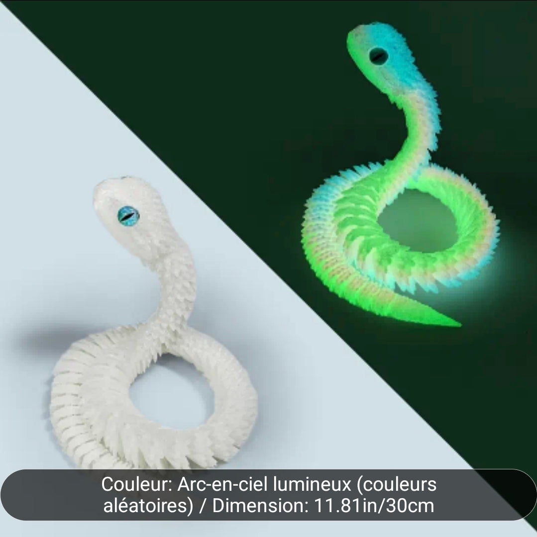 Impression 3D ( serpent ) 30 cm