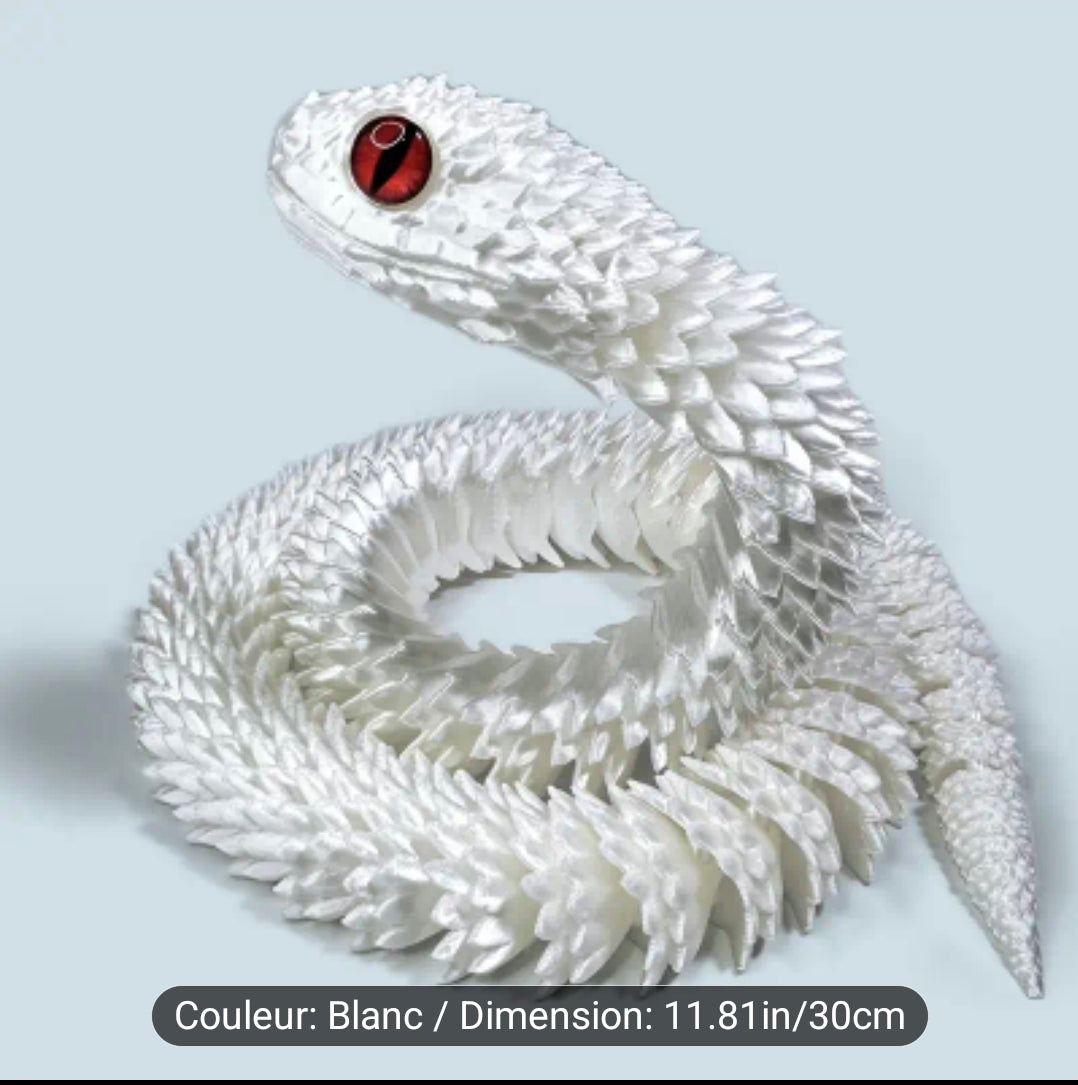 Impression 3D ( serpent ) 30 cm