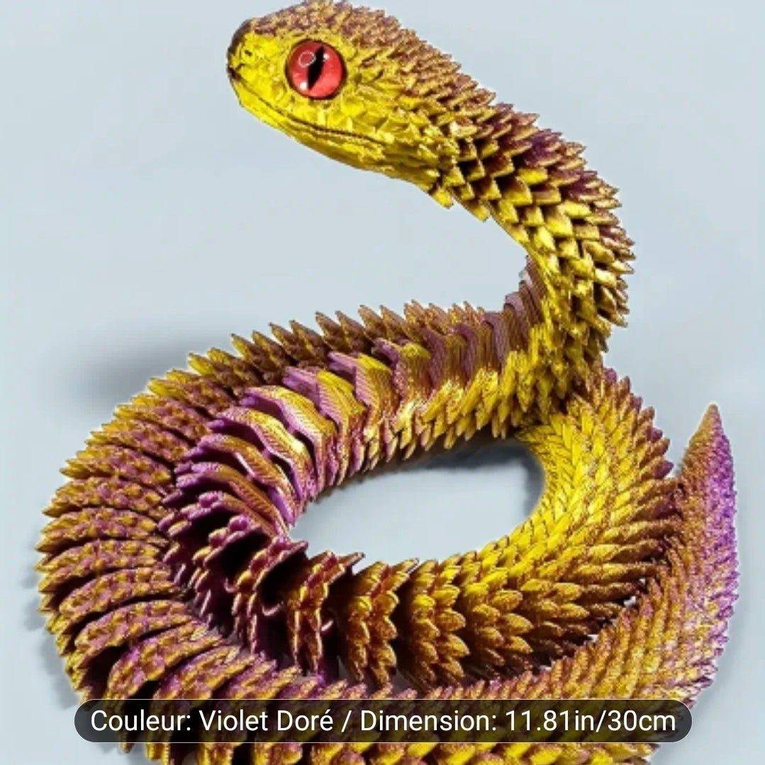 Impression 3D ( serpent ) 30 cm