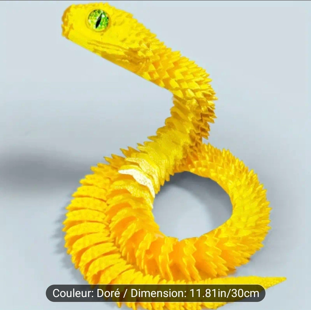 Impression 3D ( serpent ) 30 cm