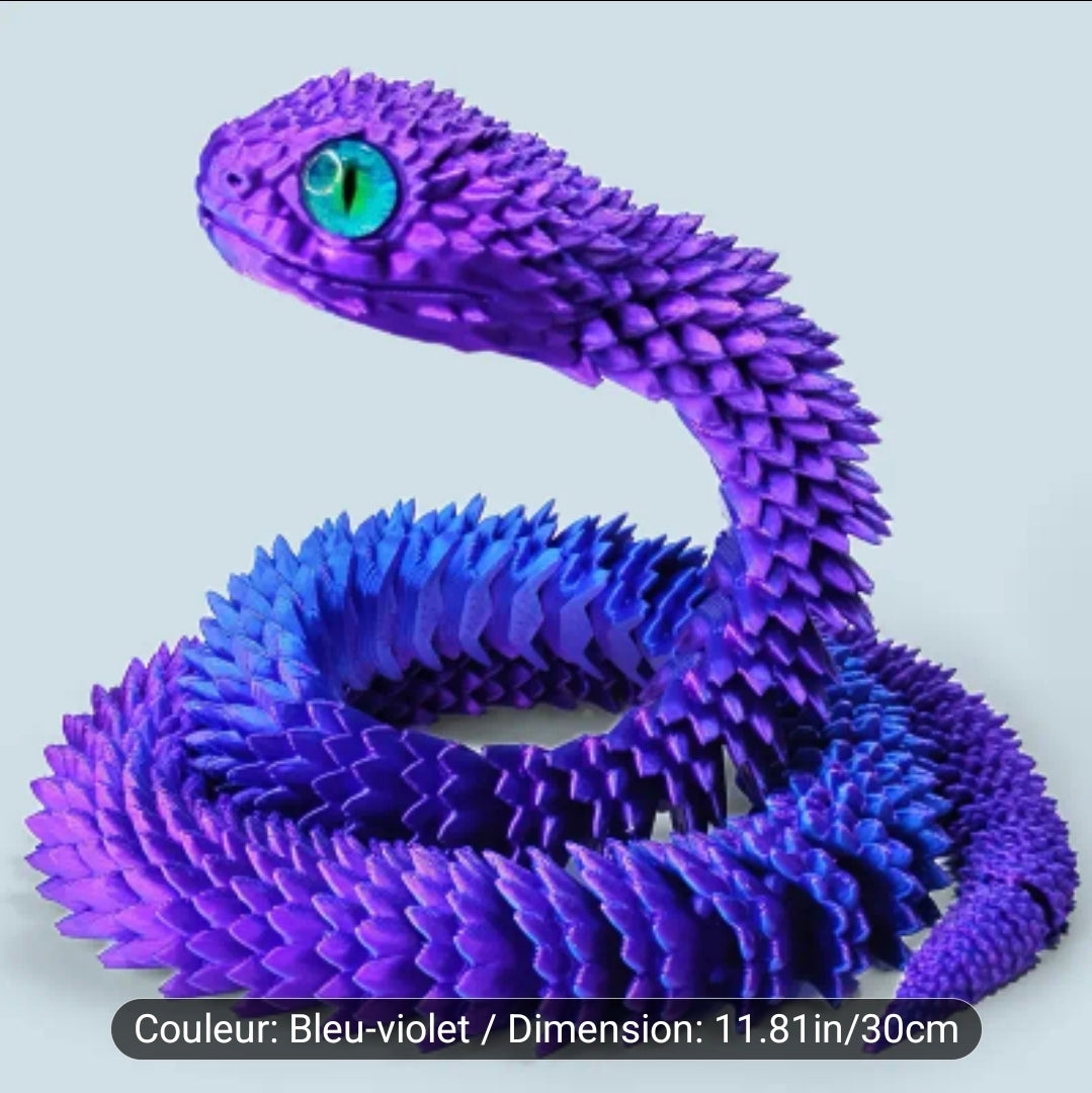 Impression 3D ( serpent ) 30 cm