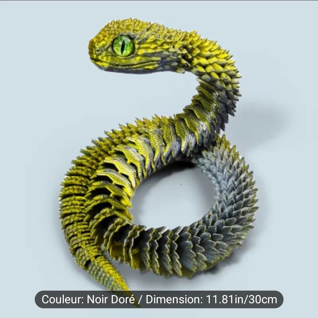 Impression 3D ( serpent ) 30 cm