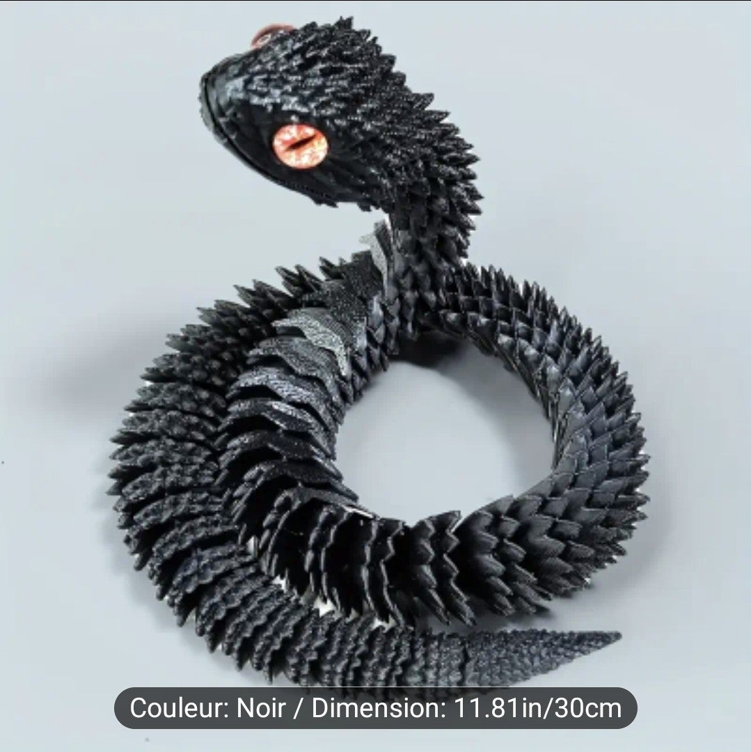 Impression 3D ( serpent ) 30 cm