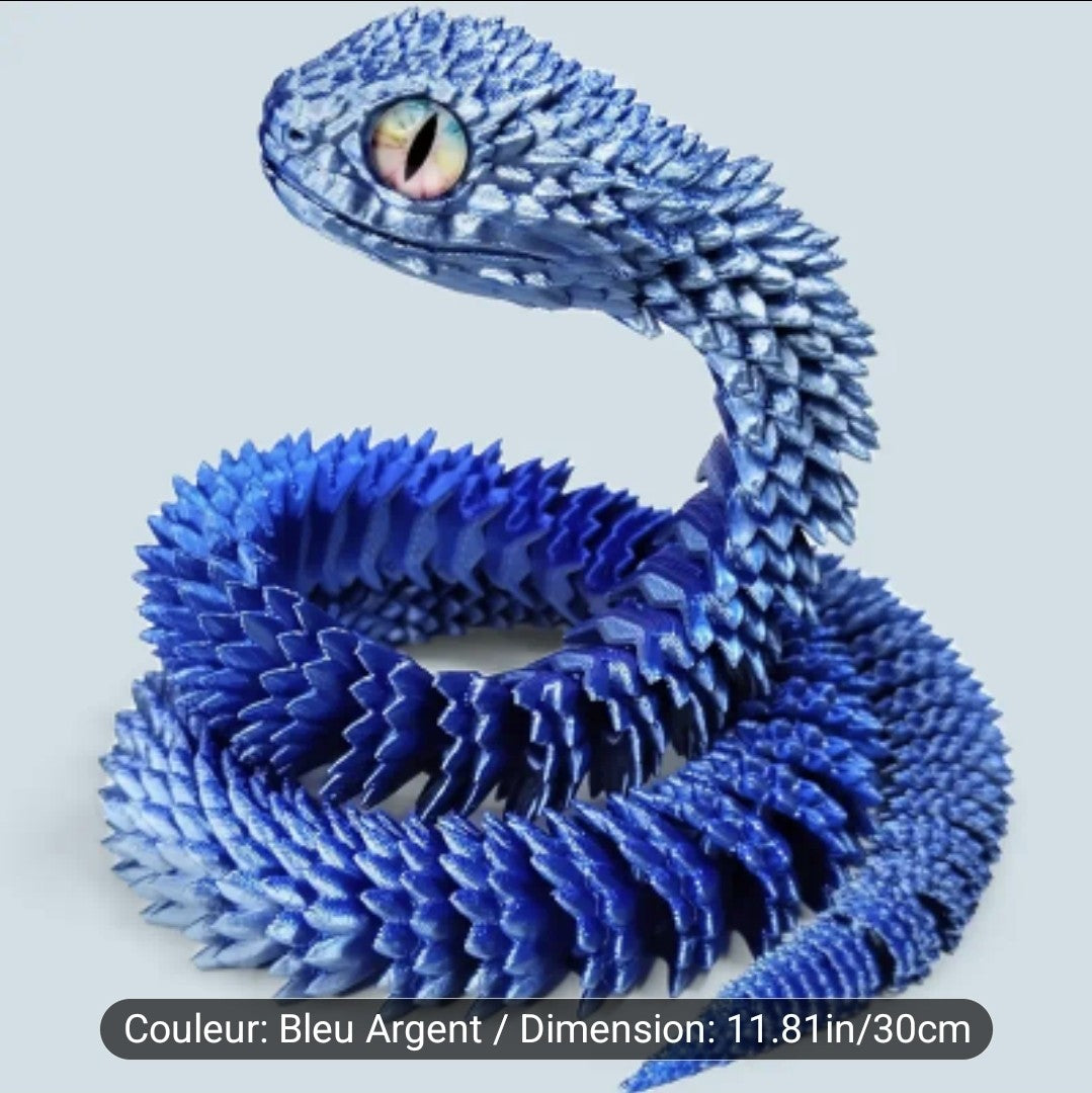 Impression 3D ( serpent ) 30 cm