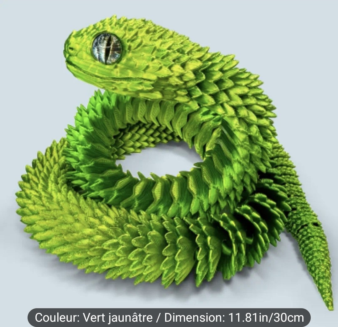 Impression 3D ( serpent ) 30 cm